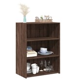 VidaXL Dressoir 70x41x93 cm bewerkt hout bruin eikenkleur