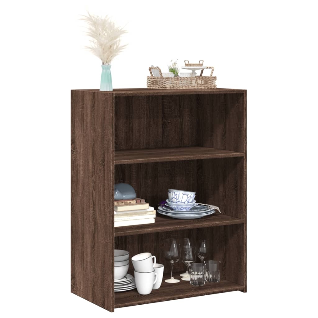 VidaXL Dressoir 70x41x93 cm bewerkt hout bruin eikenkleur
