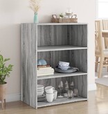 VidaXL Dressoir 70x41x93 cm bewerkt hout grijs sonoma eikenkleurig
