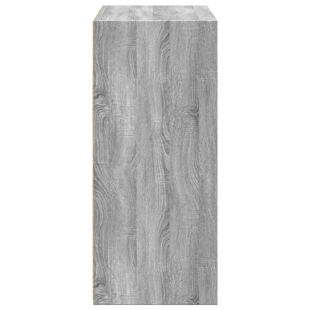 VidaXL Dressoir 70x41x93 cm bewerkt hout grijs sonoma eikenkleurig