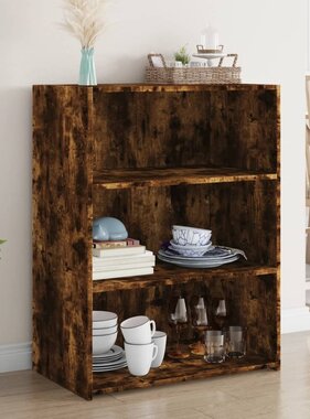 VidaXL Dressoir 70x41x93 cm bewerkt hout gerookt eikenkleurig