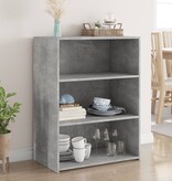 VidaXL Dressoir 70x41x93 cm bewerkt hout betongrijs