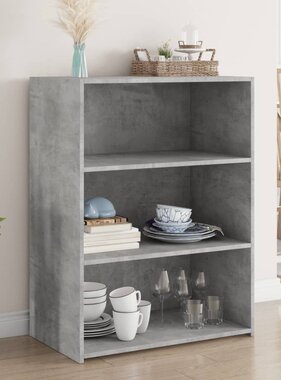VidaXL Dressoir 70x41x93 cm bewerkt hout betongrijs
