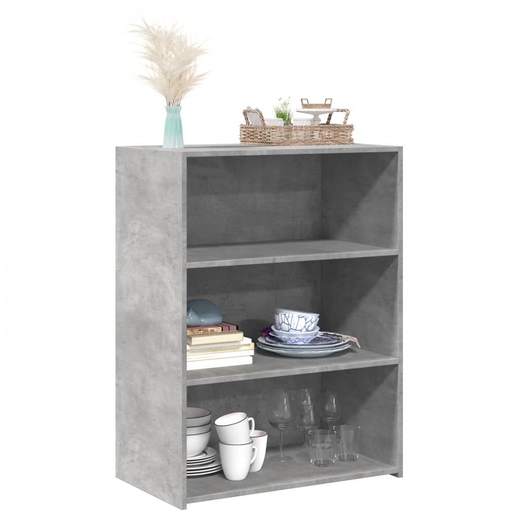 VidaXL Dressoir 70x41x93 cm bewerkt hout betongrijs