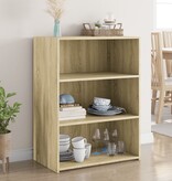 VidaXL Dressoir 70x41x93 cm bewerkt hout sonoma eikenkleurig