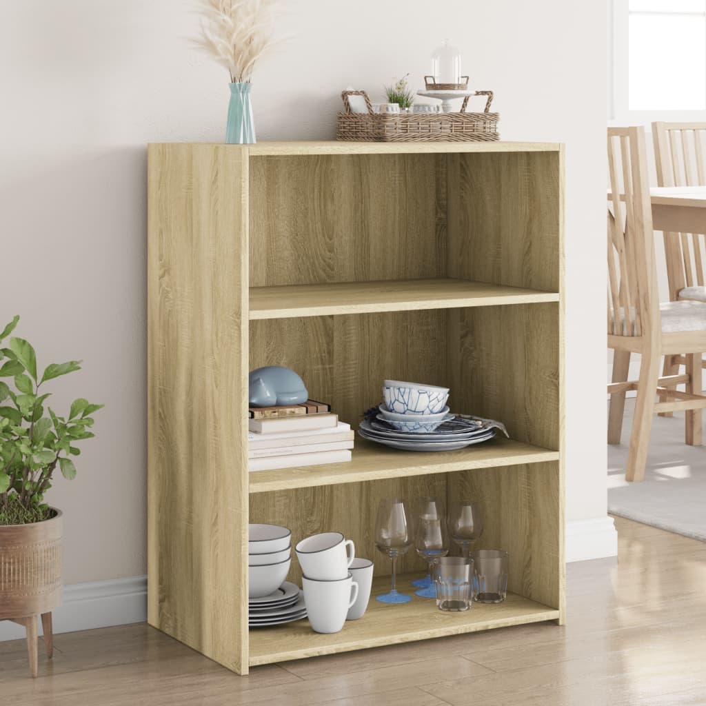 VidaXL Dressoir 70x41x93 cm bewerkt hout sonoma eikenkleurig