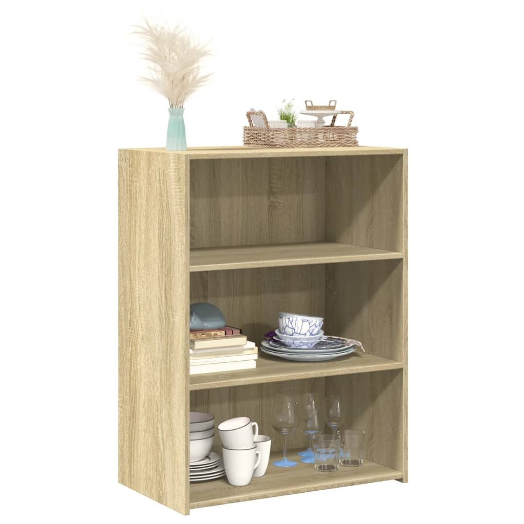 VidaXL Dressoir 70x41x93 cm bewerkt hout sonoma eikenkleurig