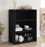 VidaXL Dressoir 70x41x93 cm bewerkt hout zwart