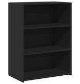 VidaXL Dressoir 70x41x93 cm bewerkt hout zwart