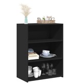 VidaXL Dressoir 70x41x93 cm bewerkt hout zwart