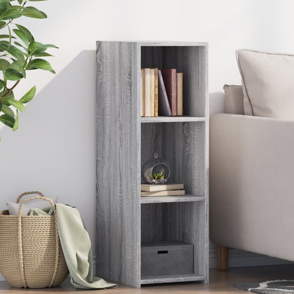 VidaXL Dressoir 30x41x93 cm bewerkt hout grijs sonoma eikenkleurig