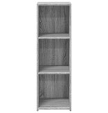 VidaXL Dressoir 30x41x93 cm bewerkt hout grijs sonoma eikenkleurig