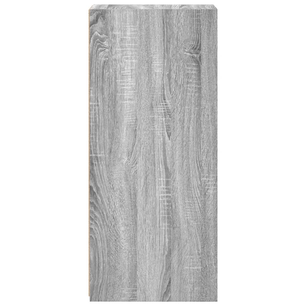 VidaXL Dressoir 30x41x93 cm bewerkt hout grijs sonoma eikenkleurig