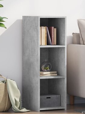 VidaXL Dressoir 30x41x93 cm bewerkt hout betongrijs