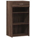 VidaXL Dressoir 50x42,5x93 cm bewerkt hout bruin eikenkleur