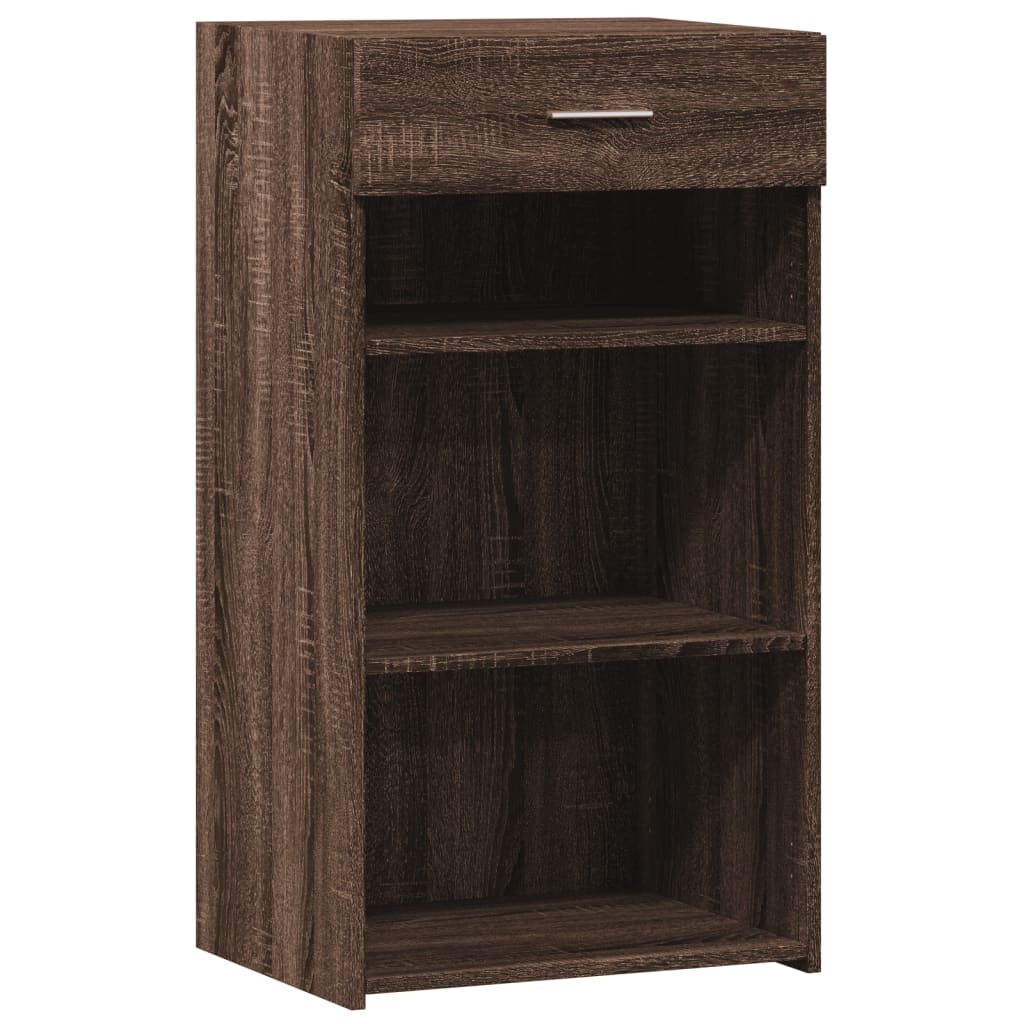 VidaXL Dressoir 50x42,5x93 cm bewerkt hout bruin eikenkleur