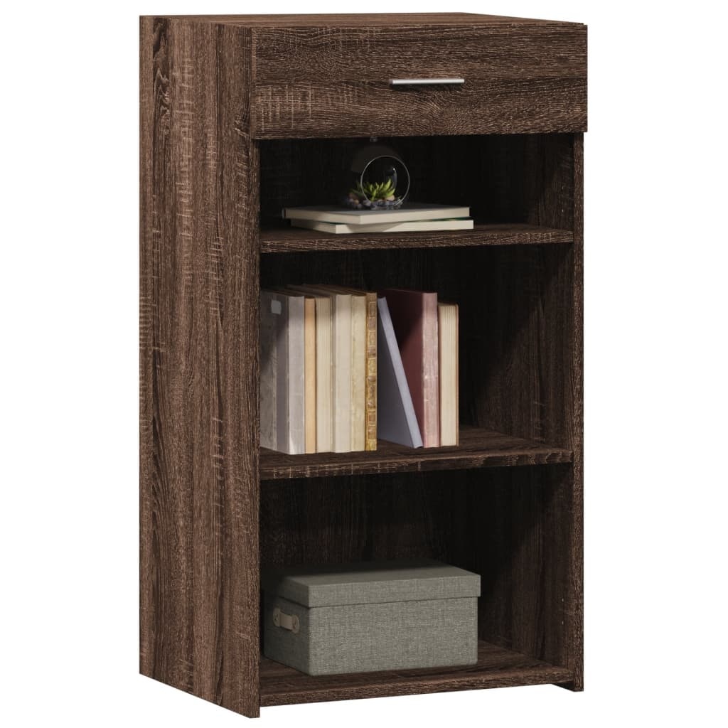 VidaXL Dressoir 50x42,5x93 cm bewerkt hout bruin eikenkleur