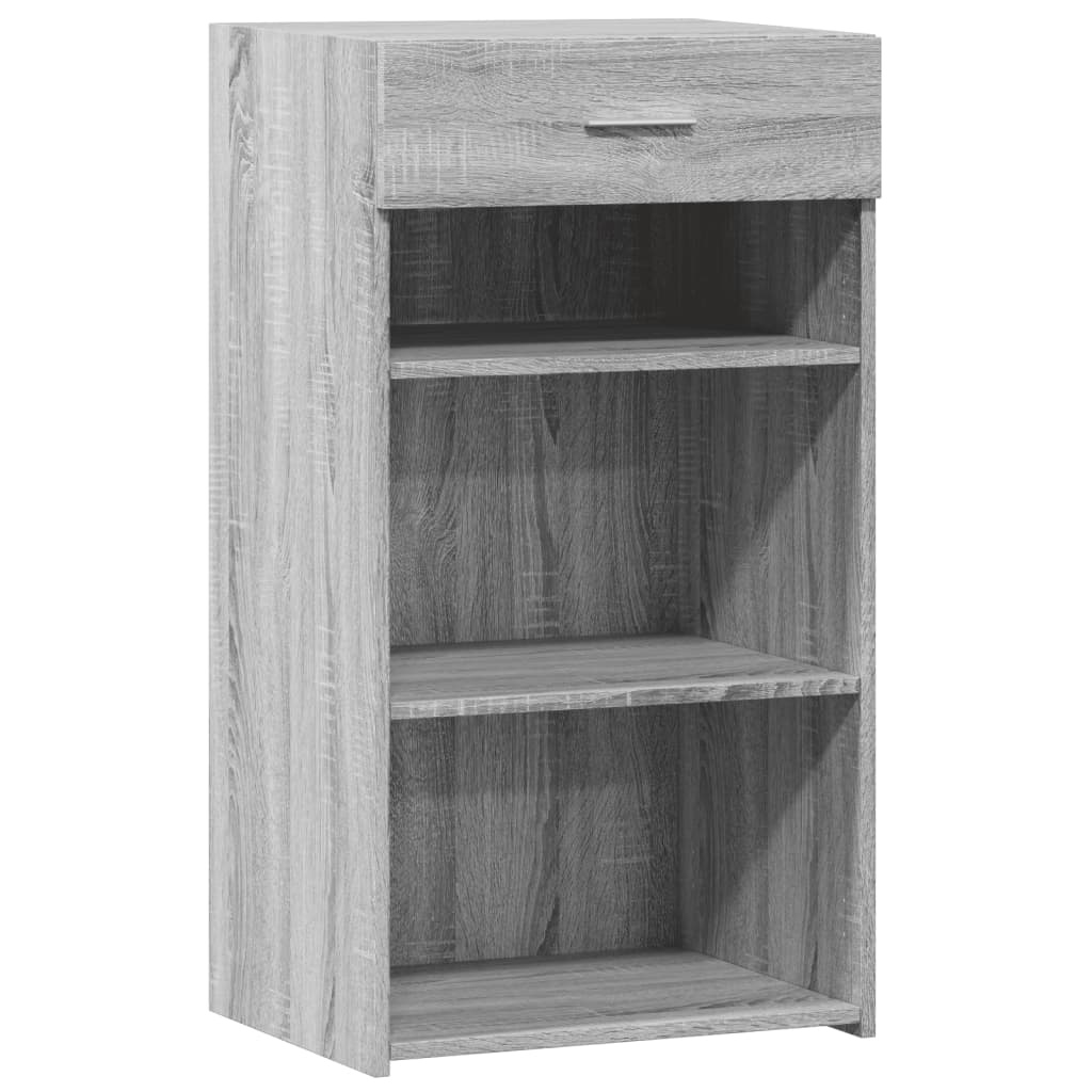 VidaXL Dressoir 50x42,5x93 cm bewerkt hout grijs sonoma eikenkleurig