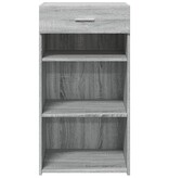 VidaXL Dressoir 50x42,5x93 cm bewerkt hout grijs sonoma eikenkleurig