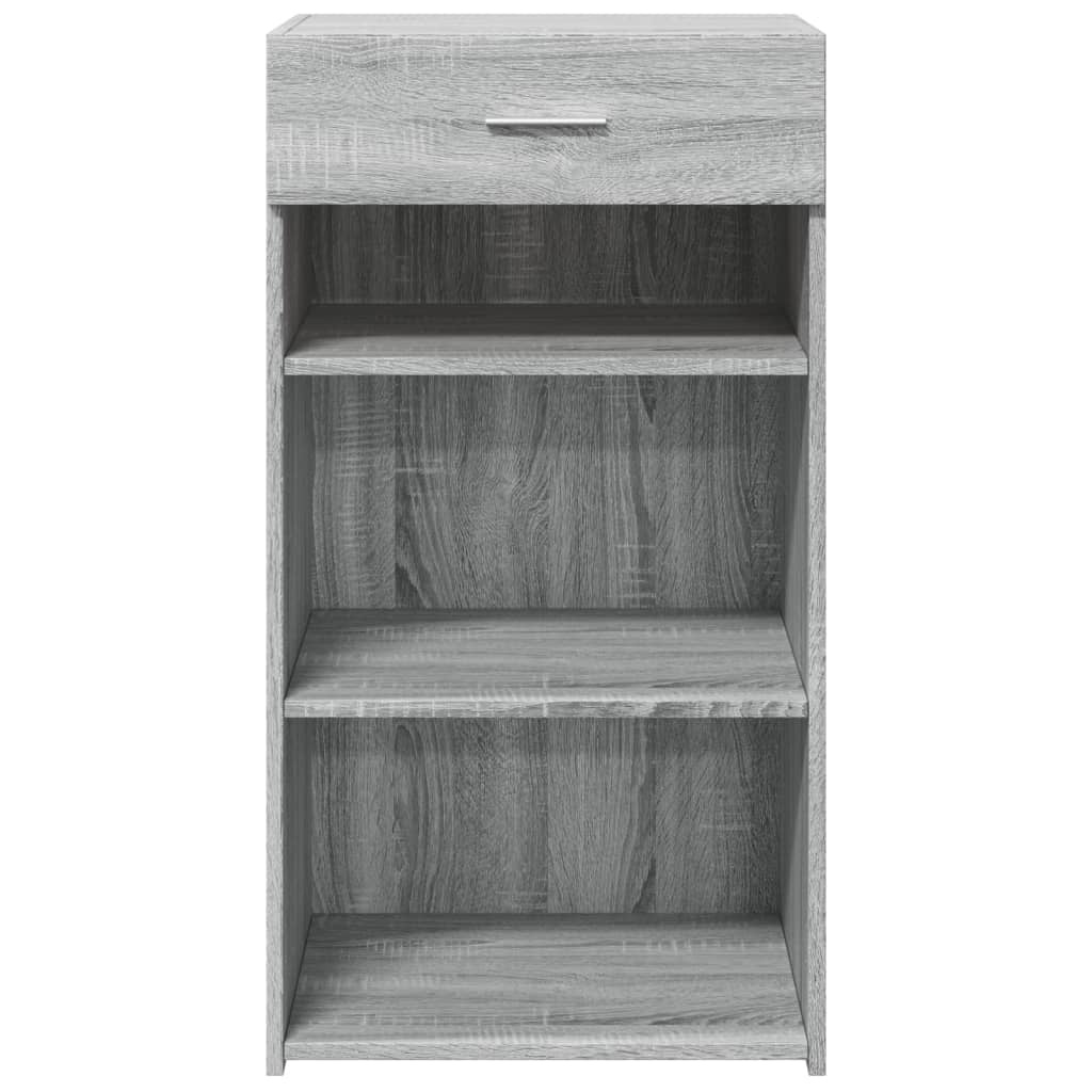 VidaXL Dressoir 50x42,5x93 cm bewerkt hout grijs sonoma eikenkleurig