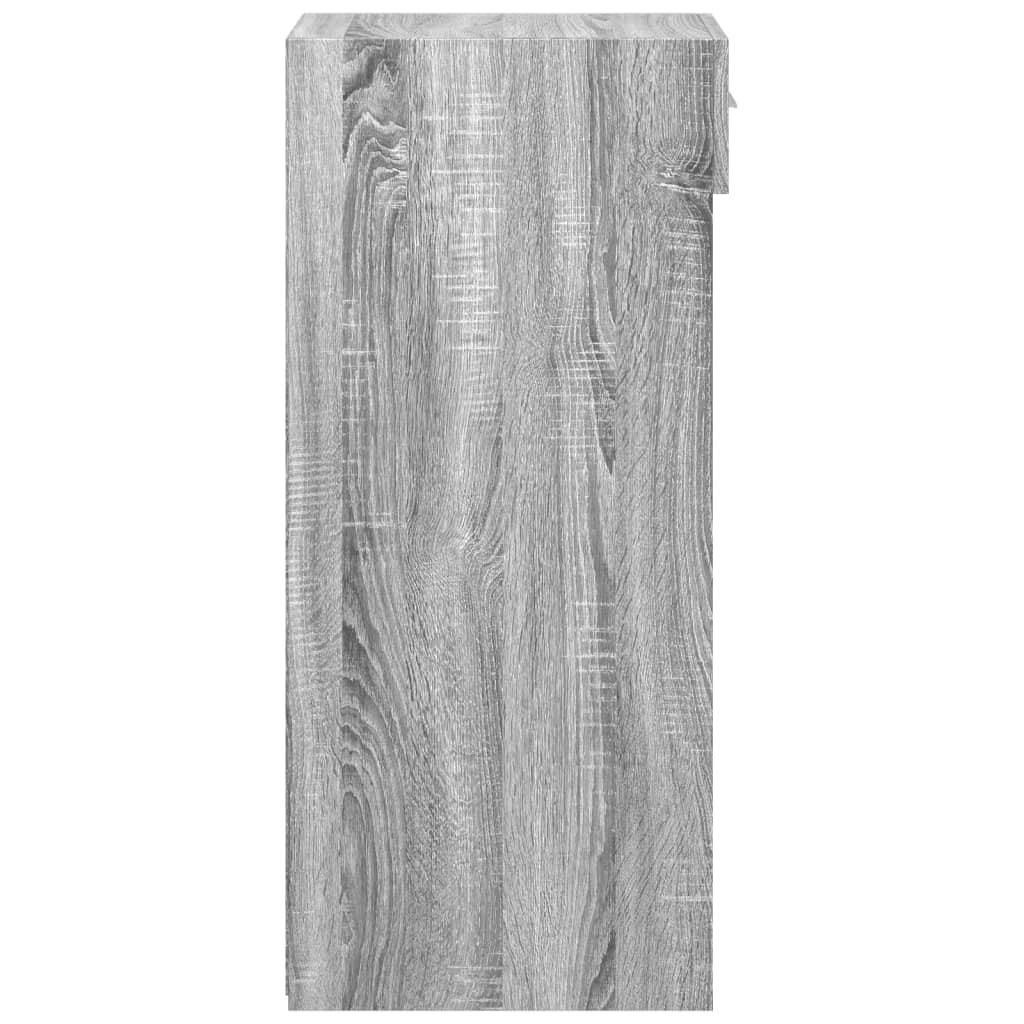 VidaXL Dressoir 50x42,5x93 cm bewerkt hout grijs sonoma eikenkleurig