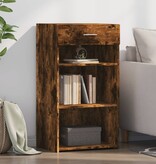 VidaXL Dressoir 50x42,5x93 cm bewerkt hout gerookt eikenkleurig