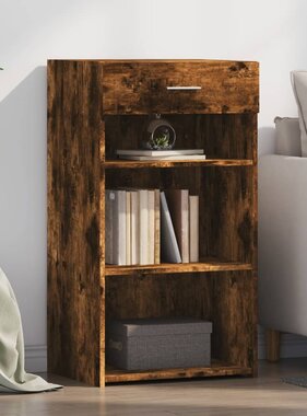 VidaXL Dressoir 50x42,5x93 cm bewerkt hout gerookt eikenkleurig