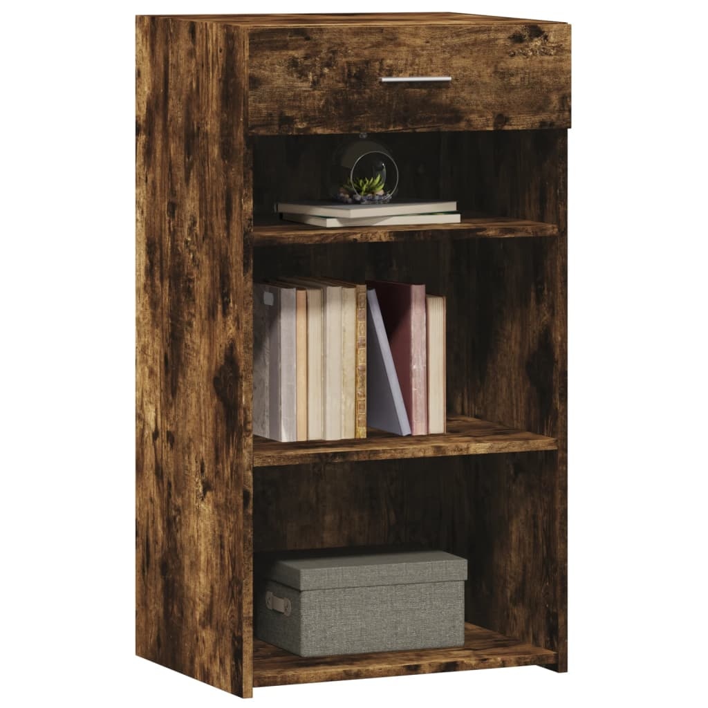 VidaXL Dressoir 50x42,5x93 cm bewerkt hout gerookt eikenkleurig