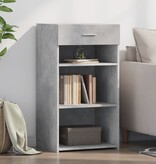 VidaXL Dressoir 50x42,5x93 cm bewerkt hout betongrijs