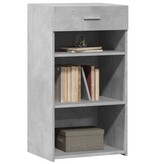 VidaXL Dressoir 50x42,5x93 cm bewerkt hout betongrijs