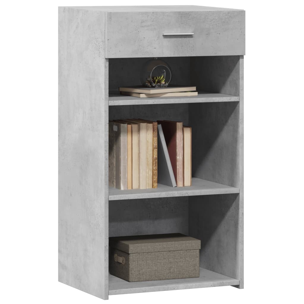 VidaXL Dressoir 50x42,5x93 cm bewerkt hout betongrijs