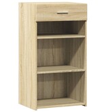 VidaXL Dressoir 50x42,5x93 cm bewerkt hout sonoma eikenkleurig