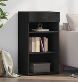 VidaXL Dressoir 50x42,5x93 cm bewerkt hout zwart