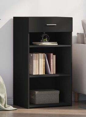 VidaXL Dressoir 50x42,5x93 cm bewerkt hout zwart