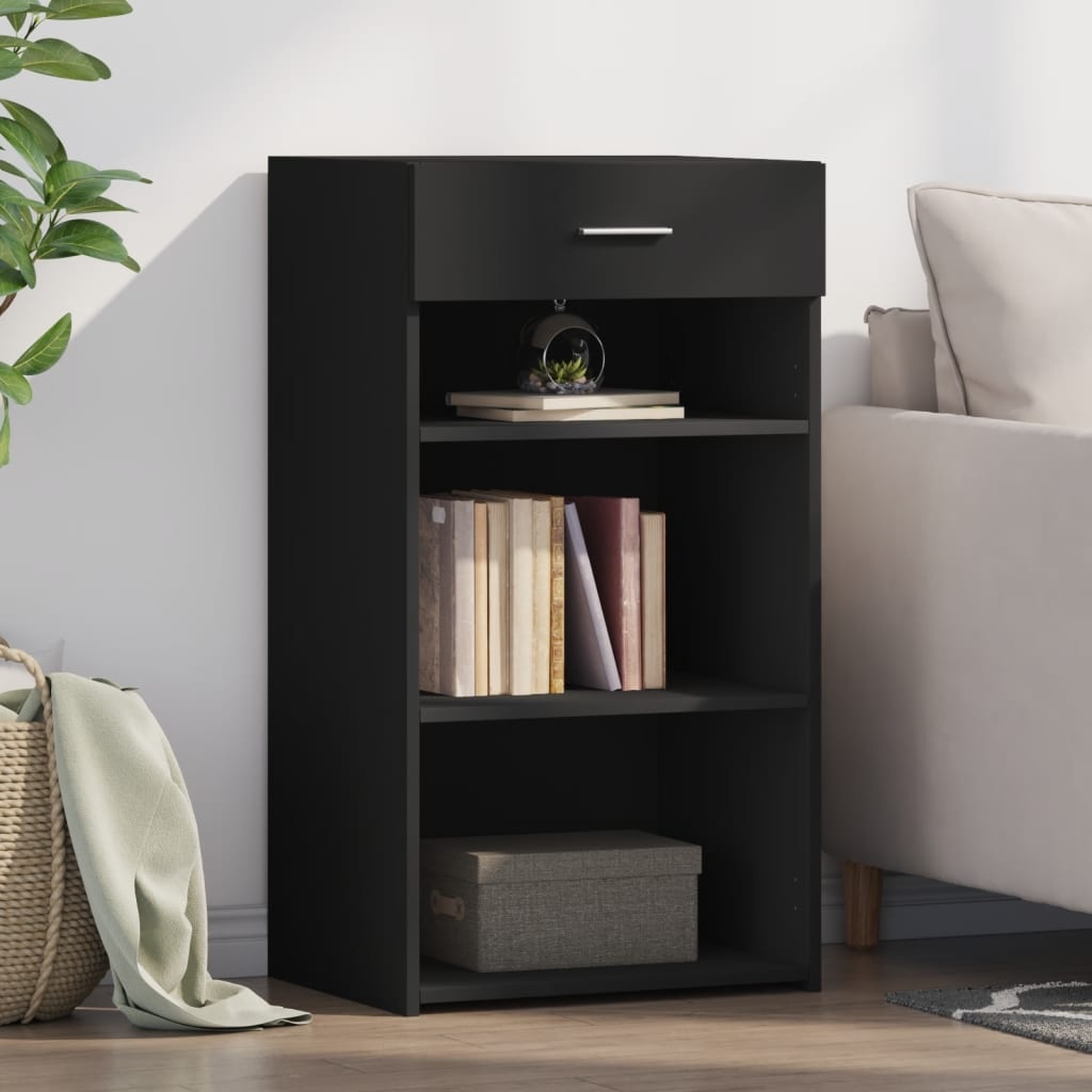 VidaXL Dressoir 50x42,5x93 cm bewerkt hout zwart
