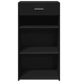 VidaXL Dressoir 50x42,5x93 cm bewerkt hout zwart