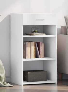 VidaXL Dressoir 50x42,5x93 cm bewerkt hout wit