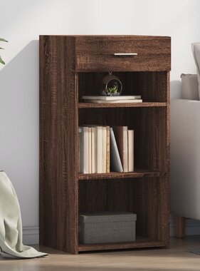 VidaXL Dressoir 45x42,5x93 cm bewerkt hout bruin eikenkleur