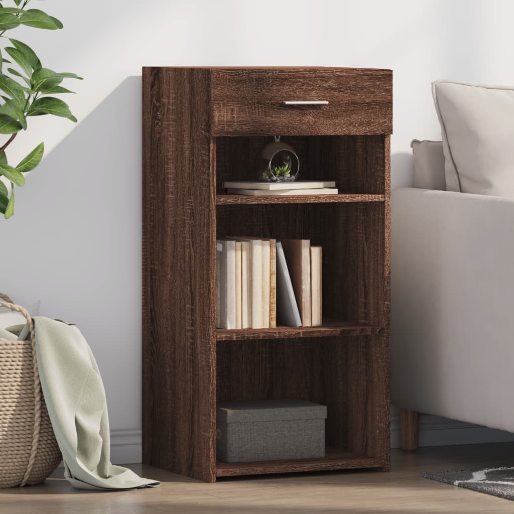 VidaXL Dressoir 45x42,5x93 cm bewerkt hout bruin eikenkleur