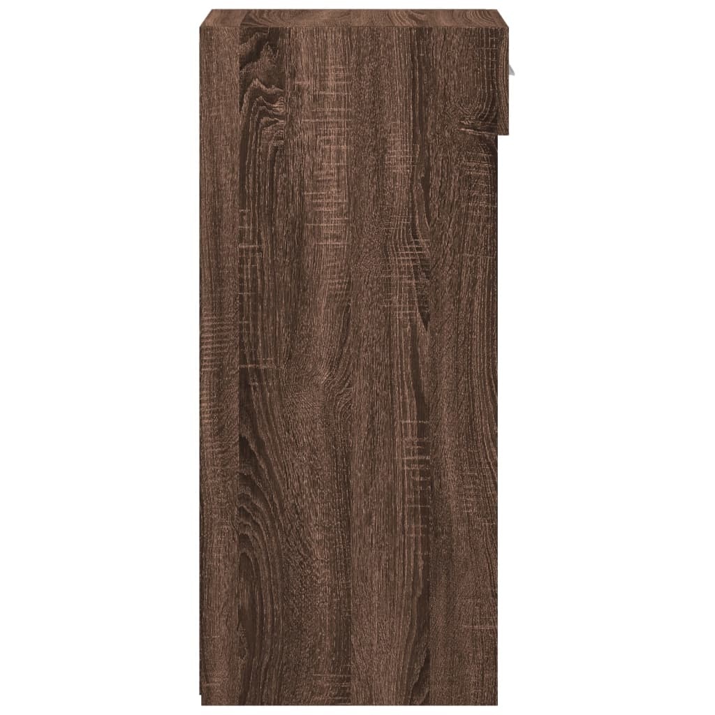 VidaXL Dressoir 45x42,5x93 cm bewerkt hout bruin eikenkleur