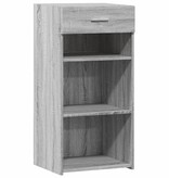 VidaXL Dressoir 45x42,5x93 cm bewerkt hout grijs sonoma eikenkleurig