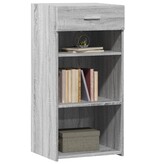 VidaXL Dressoir 45x42,5x93 cm bewerkt hout grijs sonoma eikenkleurig
