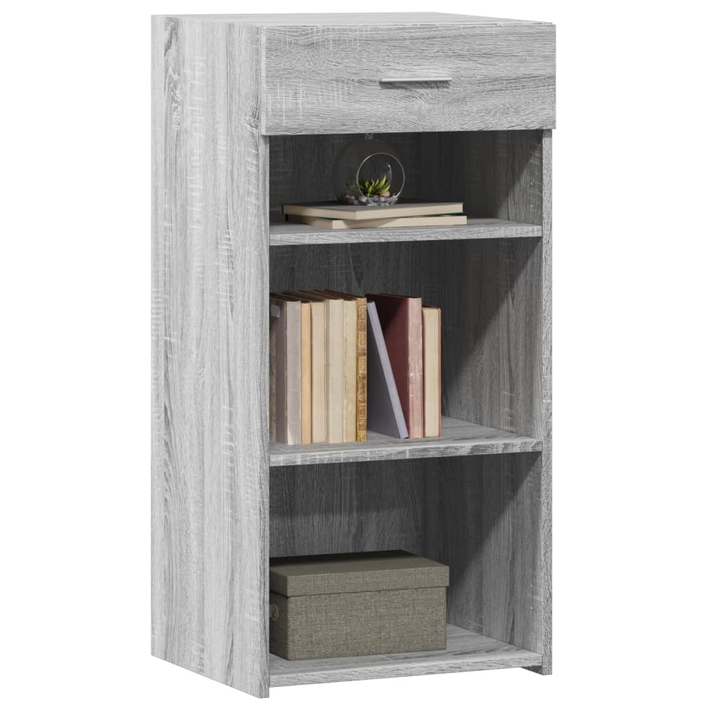 VidaXL Dressoir 45x42,5x93 cm bewerkt hout grijs sonoma eikenkleurig