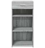 VidaXL Dressoir 45x42,5x93 cm bewerkt hout grijs sonoma eikenkleurig