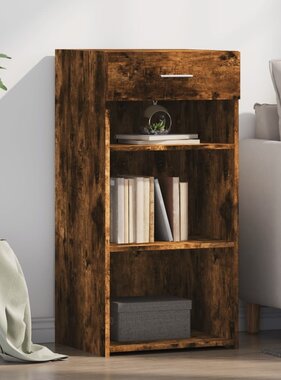 VidaXL Dressoir 45x42,5x93 cm bewerkt hout gerookt eikenkleurig