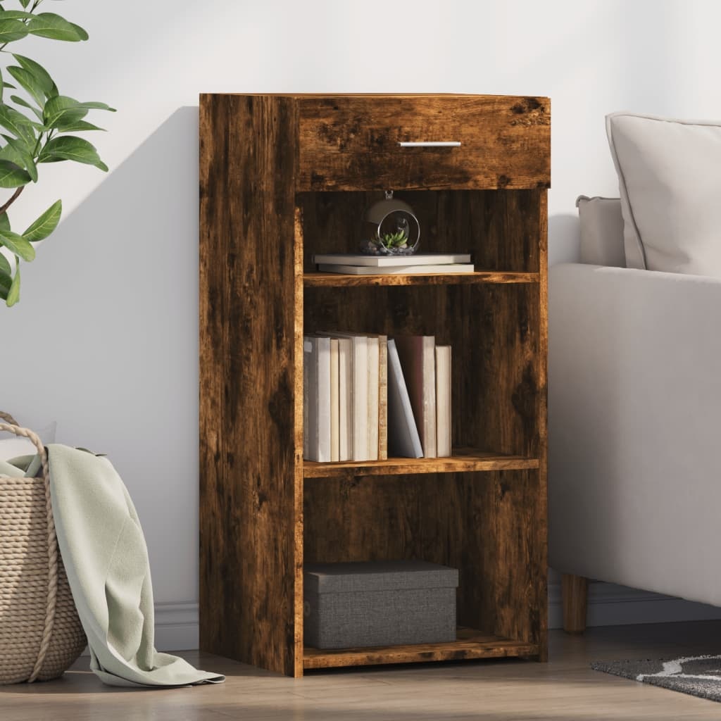 VidaXL Dressoir 45x42,5x93 cm bewerkt hout gerookt eikenkleurig