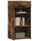 VidaXL Dressoir 45x42,5x93 cm bewerkt hout gerookt eikenkleurig