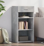VidaXL Dressoir 45x42,5x93 cm bewerkt hout betongrijs