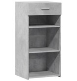 VidaXL Dressoir 45x42,5x93 cm bewerkt hout betongrijs