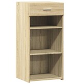 VidaXL Dressoir 45x42,5x93 cm bewerkt hout sonoma eikenkleurig
